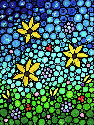 Easter Floral Stain Glass Art