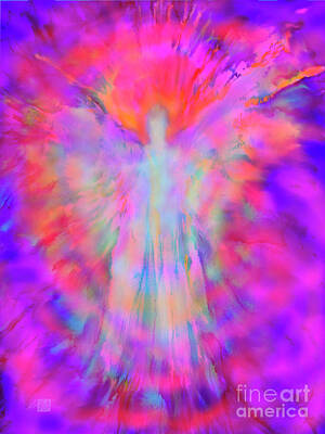  Painting - The Angel of Inner Strength and Beauty by Glenyss Bourne