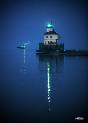  Photograph - Wisconsin Point Blue Hour  by Joe Polecheck