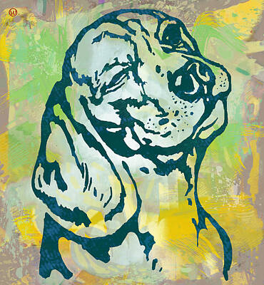 Designs Similar to Dog pop art etching poster