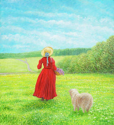 Lady With A Red Hat Paintings