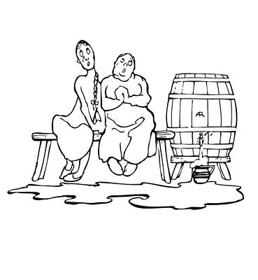 Wine Barrel Drawings