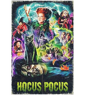 Hocus Pocus I put a Spell on you Tapestry by Oleksii Avdieiev