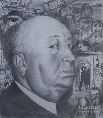 Films By Alfred Hitchcock Drawings Art Prints
