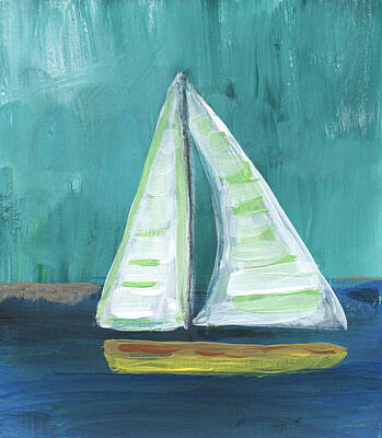 Yellow Sailboats Art