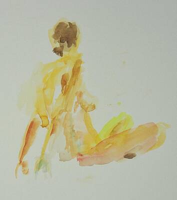  Painting - Back of Nude by Rachel Rose