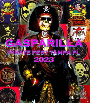 Gasparilla Pirate Invasion Tampa Bay Florida Mixed Media