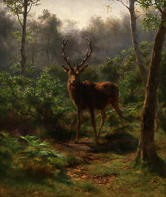  Painting - A Deer by Rosa Bonheur