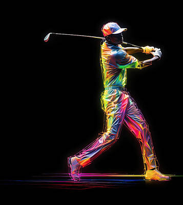 Tiger Woods Digital Art