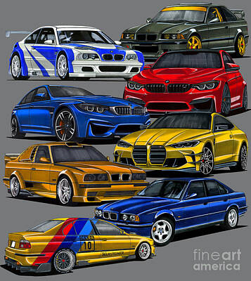CanvasArts M4 Coupe Artwork, Canvas Picture on Stretcher Frame
