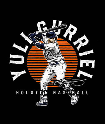 Yuli Gurriel Baseball Paper Poster Astros 2 Women's T-Shirt by Kelvin Kent  - Pixels