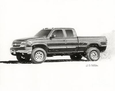 Chevy Truck Drawings | Fine Art America