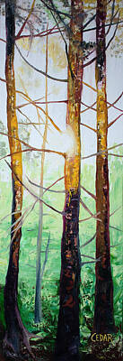  Painting - Branches Glowing by Cedar Lee