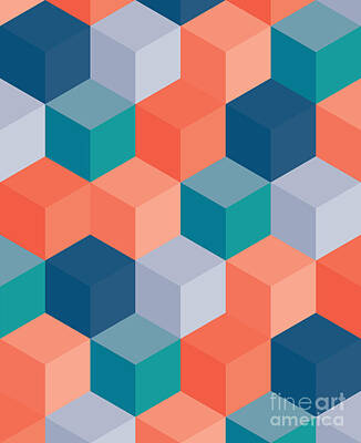 Shape Patterns Art Prints for Sale