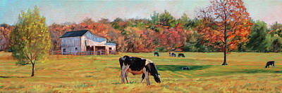 Oil Of Old Barns Paintings