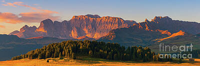  Photograph - Panorama from Alpe di Siusi by Henk Meijer Photography