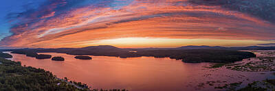  Photograph - Tupper Lake Sunset by Sebastian Musial