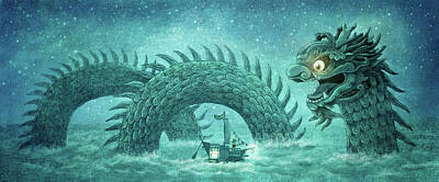 Dragon Night Art Prints
