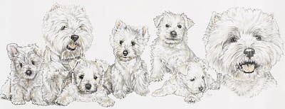 Westie Terrier Art