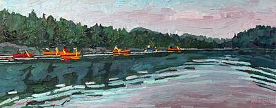 Canoeist Paintings