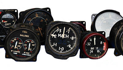  Photograph - Aircraft Flight Instruments by Tom Conway