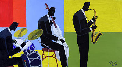  Painting - Terrace Jam Session by Darryl Daniels