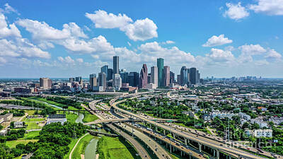  Photograph - Houston Skyline by Habashy Photography