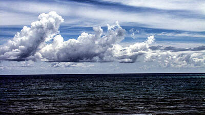  Photograph - Beautiful Ocean Clouds by Louis Dallara