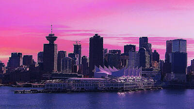  Digital Art - Canada Place, Vancouver, Impressionism Impasto Style by Victor Ma