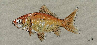 Gold Fish Original Artwork