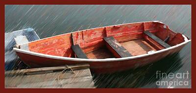  Painting - The Ol Red Boat by Earl Jackson
