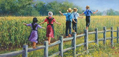 Amish Family Art