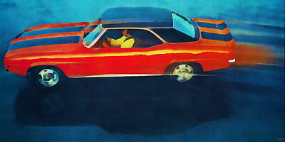 Mixed Media - 1969 Chevrolet Camaro Art by Pierce Anderson