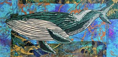  Mixed Media - Blue Whale by Blair Barbour