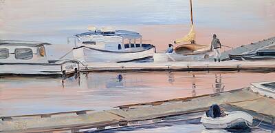  Painting - Dockside by Susan E Hanna
