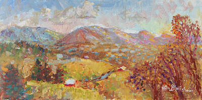  Painting - Mountain Morning in Spring by Lisa Blackshear