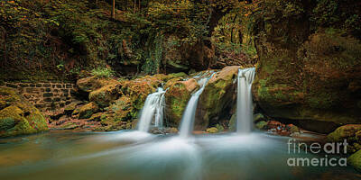  Photograph - Panorama Schiessentumpel Waterfall by Henk Meijer Photography