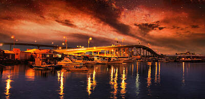  Photograph - Paradise Bridge Sunset by Montez Kerr