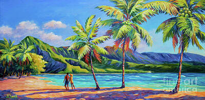 Hawaii Sunset Paintings Art Prints