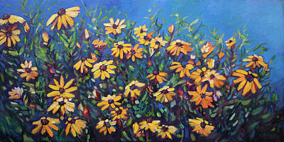  Painting - Rudbeckia NEW by Alison Newth