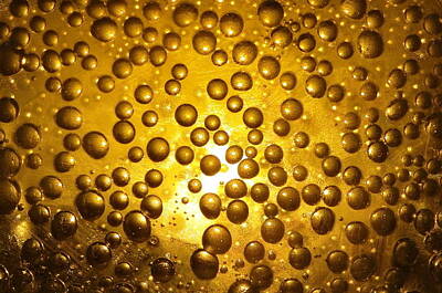 Photograph - Beer bubbles abstract by Patrick Dinneen