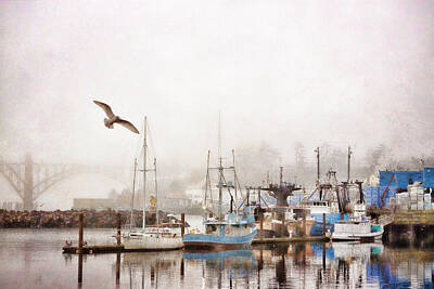 Gulls Monochrome Art Prints