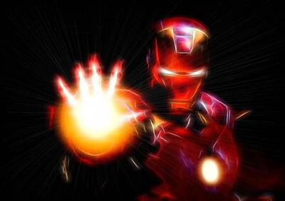 Designs Similar to Glowing Iron Man by Dan Sproul