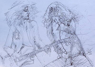 Robert Plant Drawings