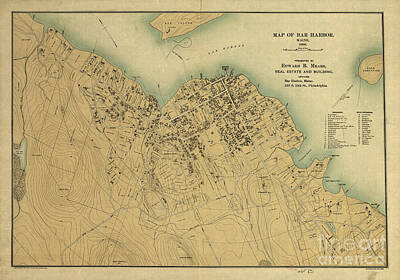 Designs Similar to Map of Bar Harbor Maine 1896