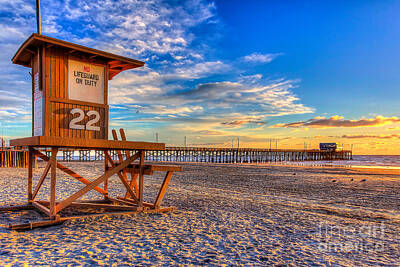 Beach Lifeguard Towers Wall Art