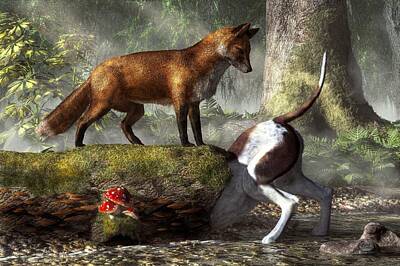 Hunting Dog Digital Art