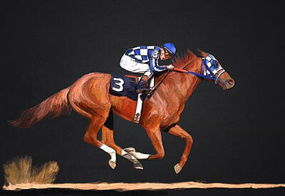 Thoroughbred Mixed Media Art Prints