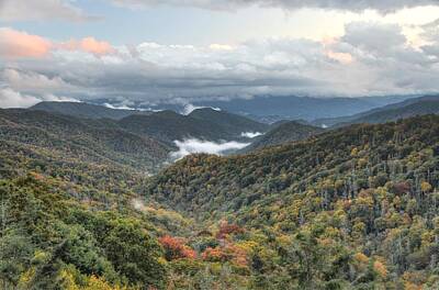  Photograph - Smoky Mountain Twilight by Mary Anne Baker