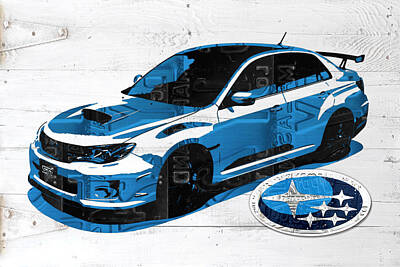 Subaru Impreza Art Prints